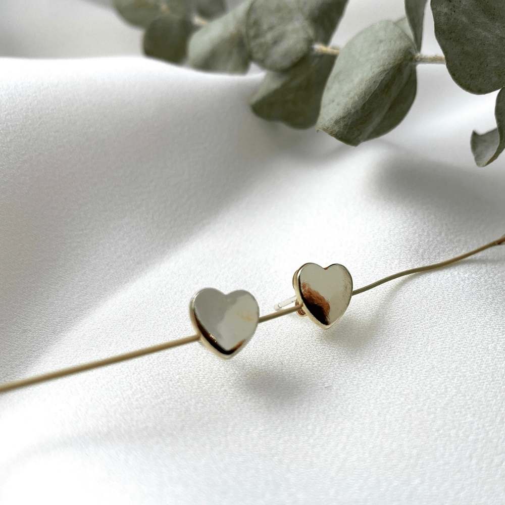 Agathe Earrings- Dainty Handmade -Gold Minimalist - Modern Gift for Her - Piper and Pearl Jewelry - Montreal Canada Artisan
