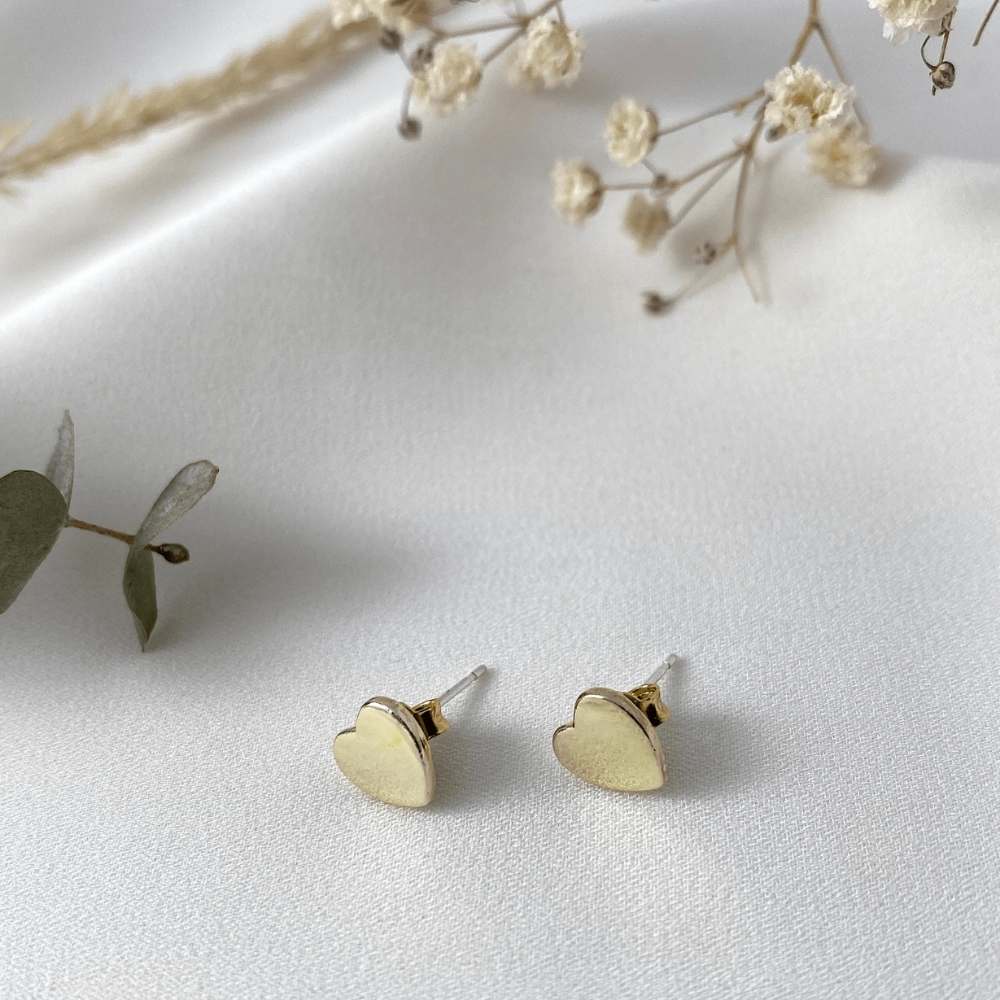 Agathe Earrings- Dainty Handmade -Gold Minimalist - Modern Gift for Her - Piper and Pearl Jewelry - Montreal Canada Artisan