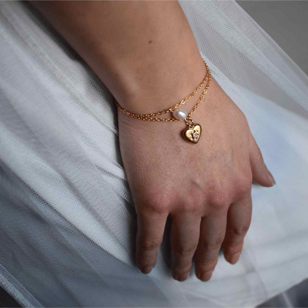 Aria Set - Dainty Handmade -Gold Minimalist - Modern Gift for Her - Piper and Pearl Jewelry - Montreal Canada Artisan
