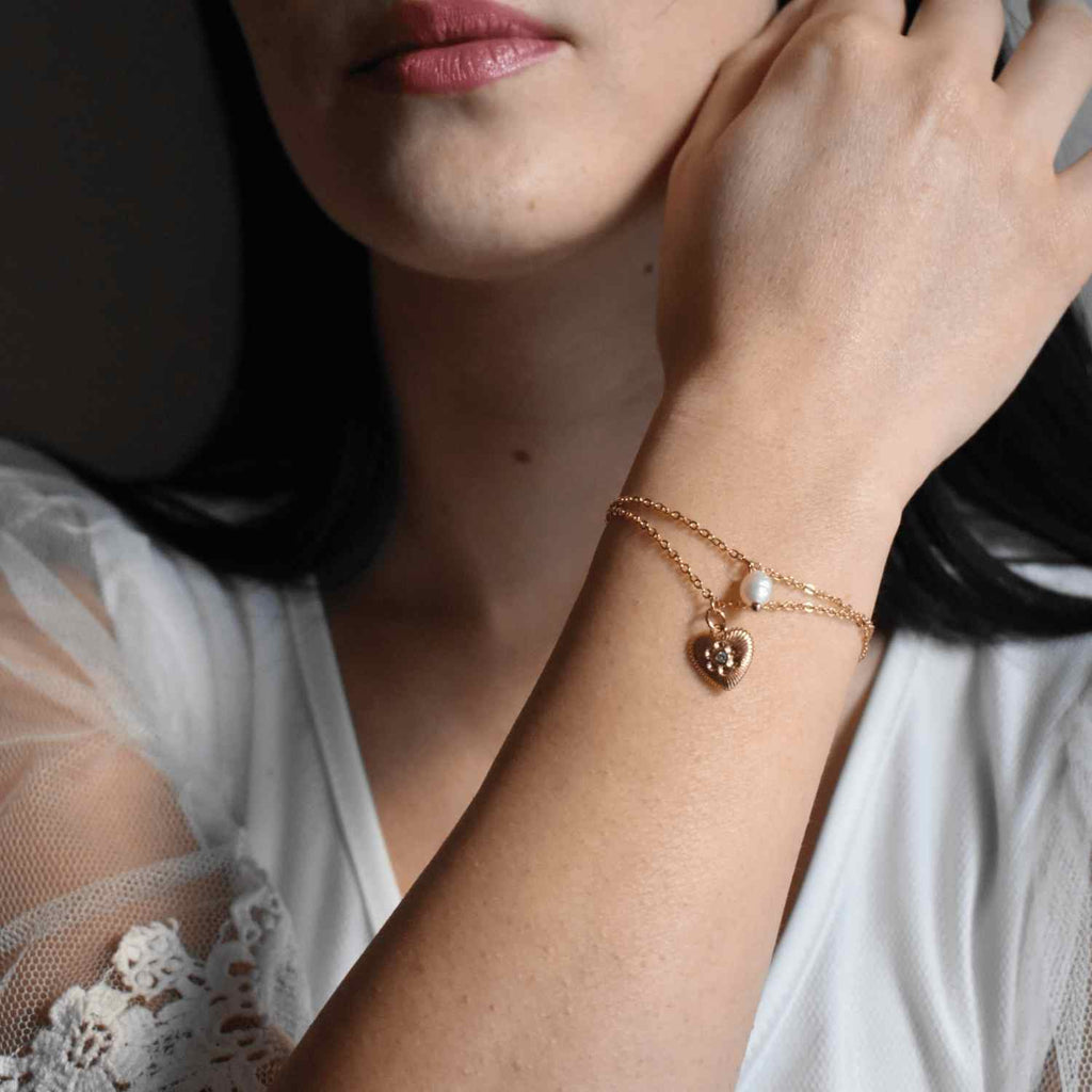 Aria Set - Dainty Handmade -Gold Minimalist - Modern Gift for Her - Piper and Pearl Jewelry - Montreal Canada Artisan
