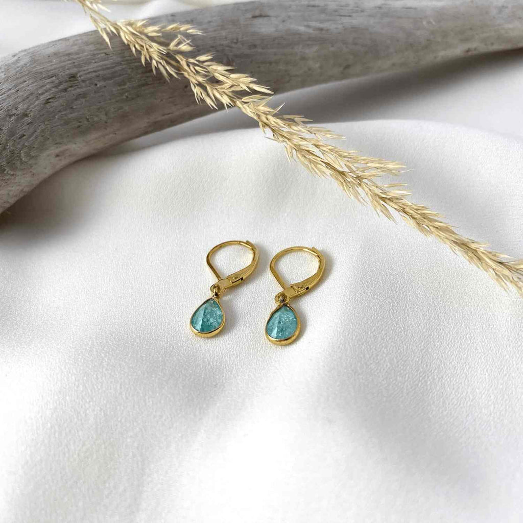 Estelle Earrings- Dainty Handmade -Gold Minimalist - Modern Gift for Her - Piper and Pearl Jewelry - Montreal Canada Artisan